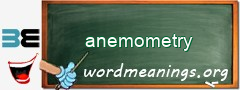 WordMeaning blackboard for anemometry